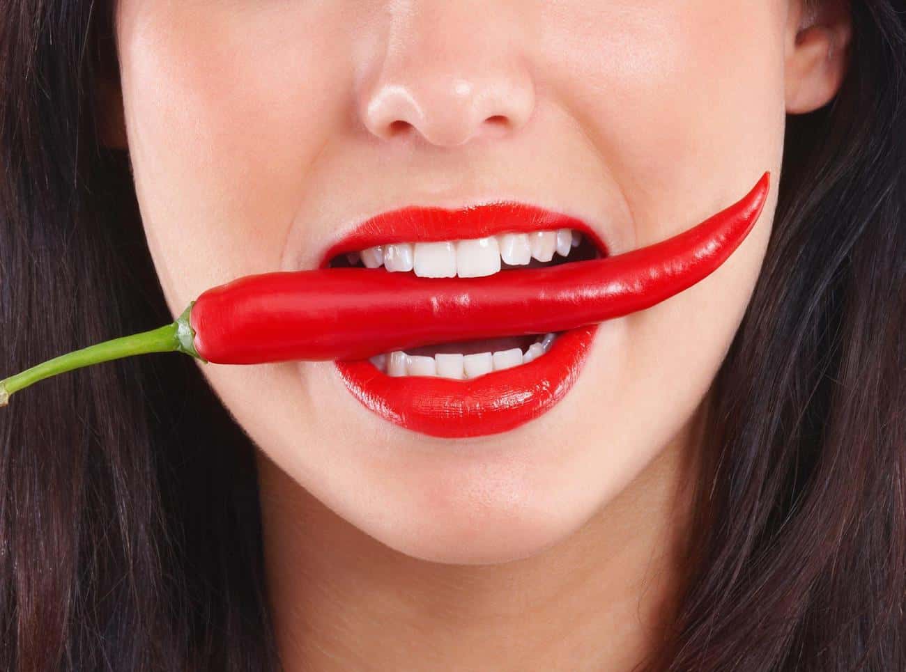 Close-up of a smile with immediate whitening results after treatment Gloucester