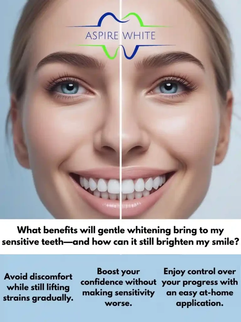 What benefits will gentle whitening bring to my sensitive teeth—and how can it still brighten my smile Gloucester